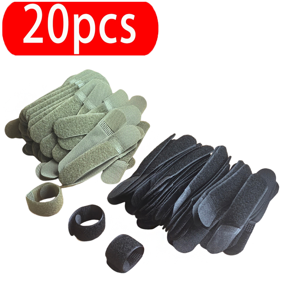 Gear Tie Reusable - 20 Pcs Tactical Molle Nylon Straps