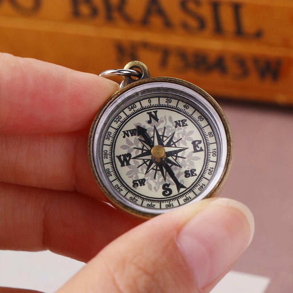 Gold Color Navigation Tools Po – Compass Keychain Mini Bewertung und Preis
