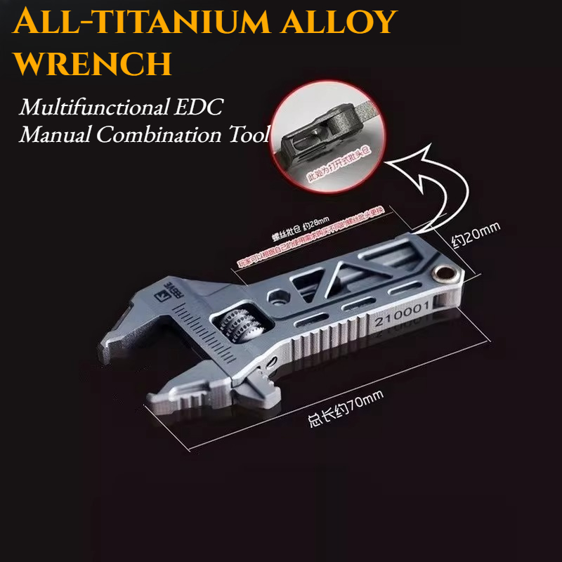 TC4 All-titanium Alloy Wrench  – Edc Carry All Bewertung und Preis