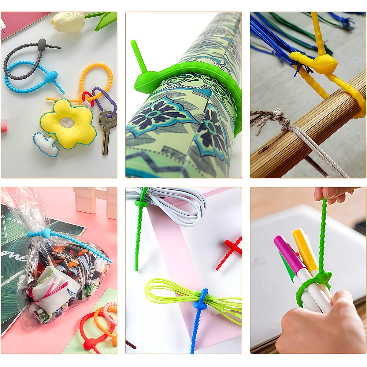 5/10PCS Silicone Reusable Bag  – Gear Tie Reusable Bewertung und Preis