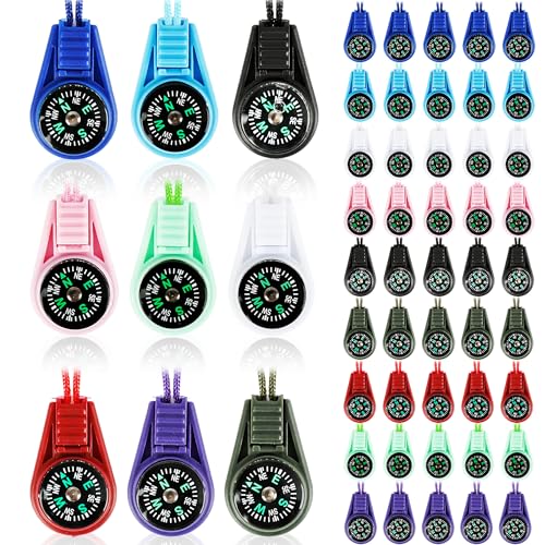 54pcs Mini Pocket Compass Keyc – Compass Keychain Mini Bewertung und Preis