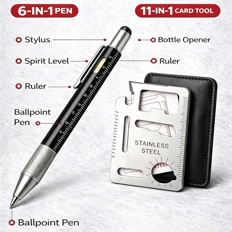 Men Gifts 6-in-1 Multitool Pen – Edc Carry Card Bewertung und Preis