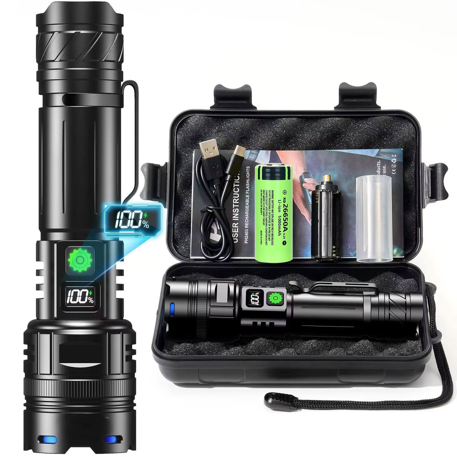 High Power LED Flashlight USB  – Edc Carry Pen Bewertung und Preis
