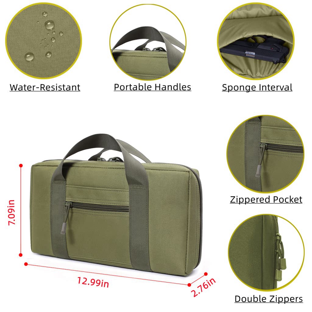 Tactical Pistol Range Bag Gun  – Edc Carry Bag For Pistol Bewertung und Preis