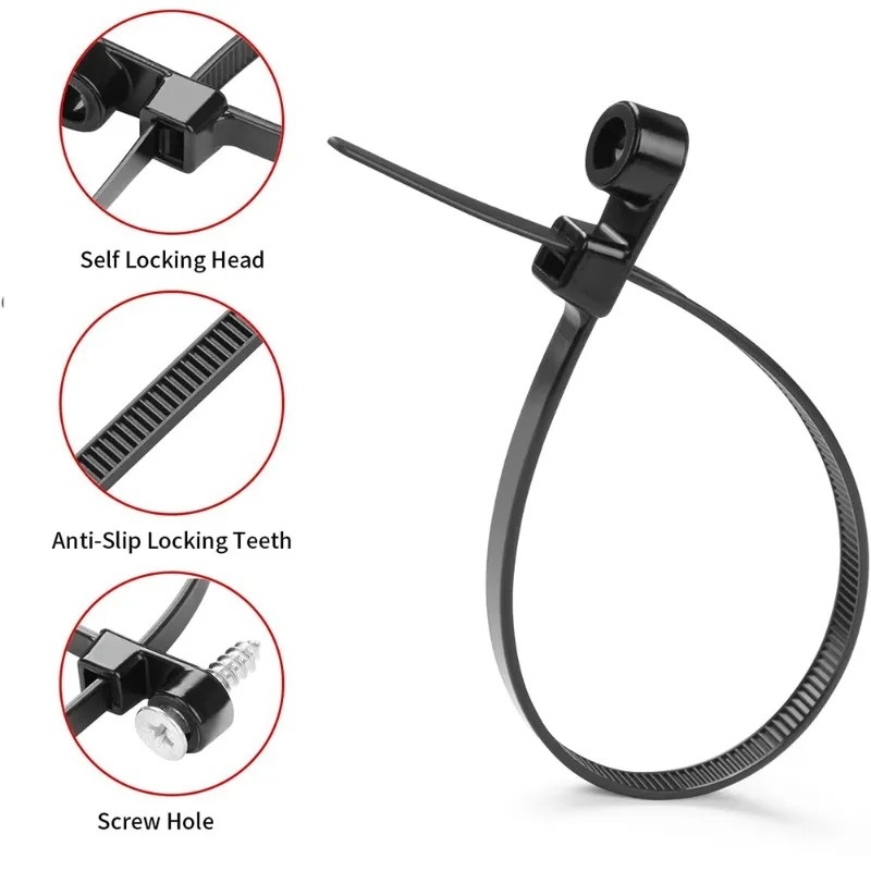 500/100PCS Screw Hole Cable Ti – Gear Tie Reusable Bewertung und Preis