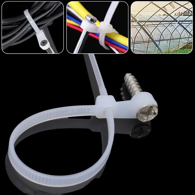 500/100PCS Screw Hole Cable Ti – Gear Tie Reusable Bewertung und Preis