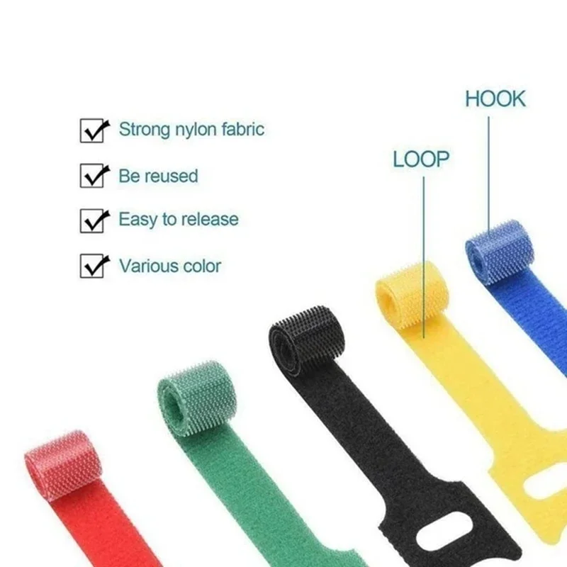 10/30/50Pcs Reusable Hook And  – Gear Tie Reusable Bewertung und Preis
