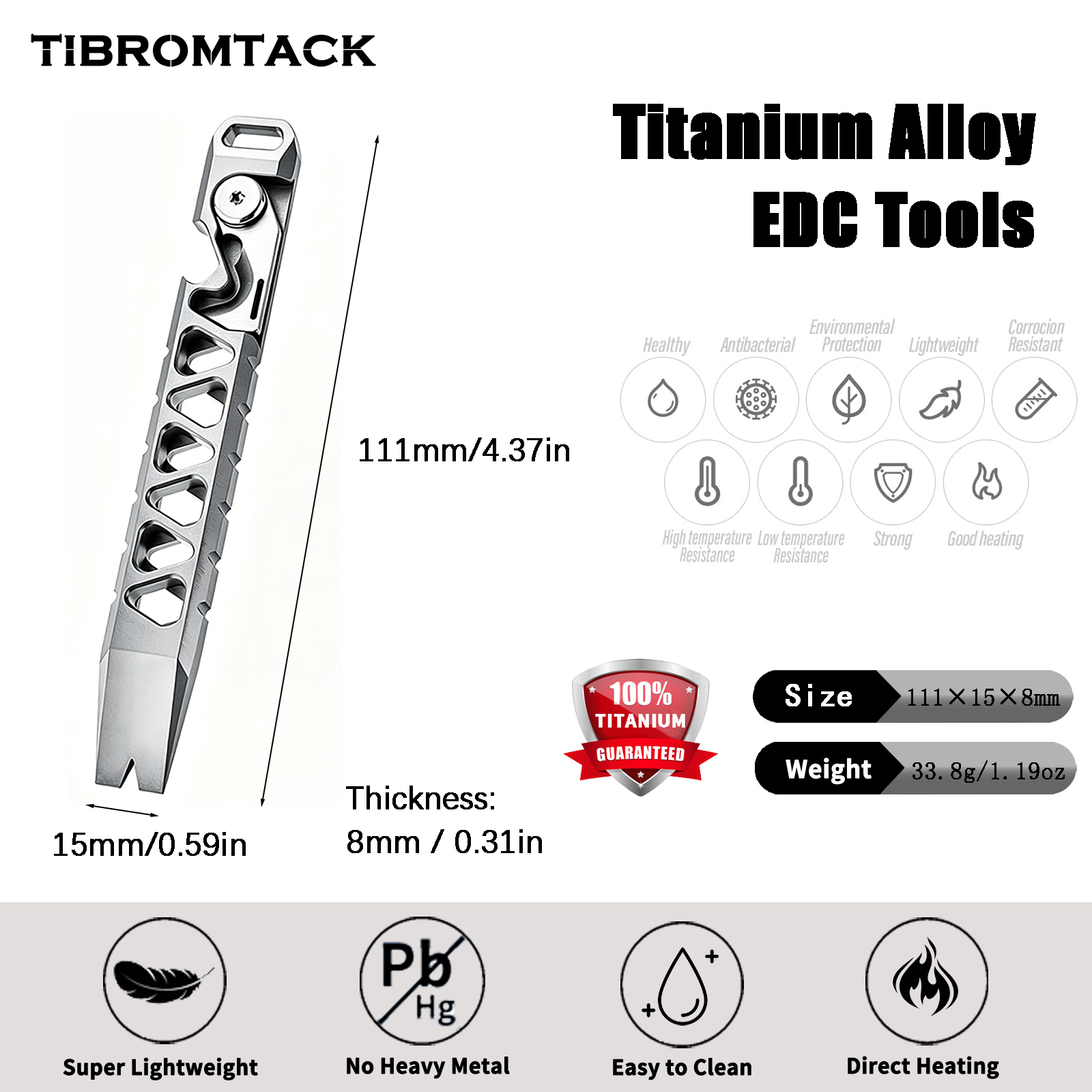 TIBROMTACK Titanium Multi-Func – Edc Carry Co Bewertung und Preis