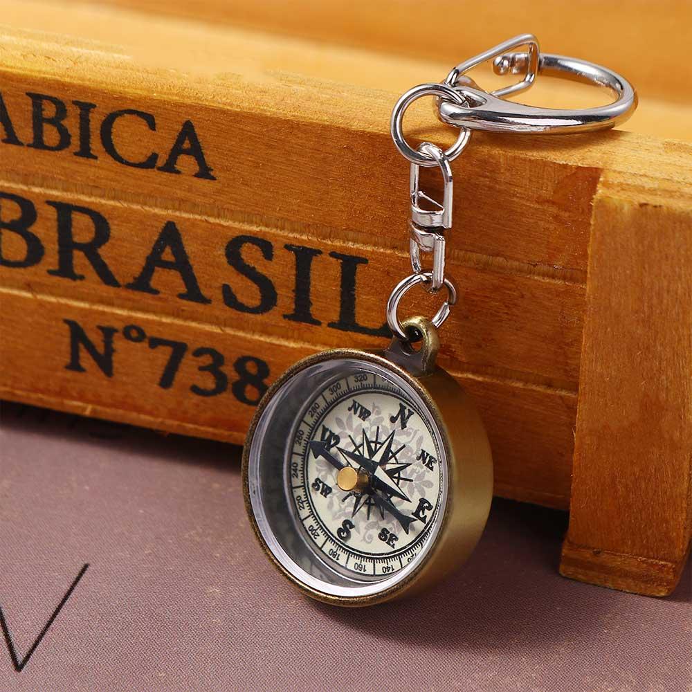 1 PCS Keychain Zinc Alloy Vint – Compass Keychain Mini Bewertung und Preis