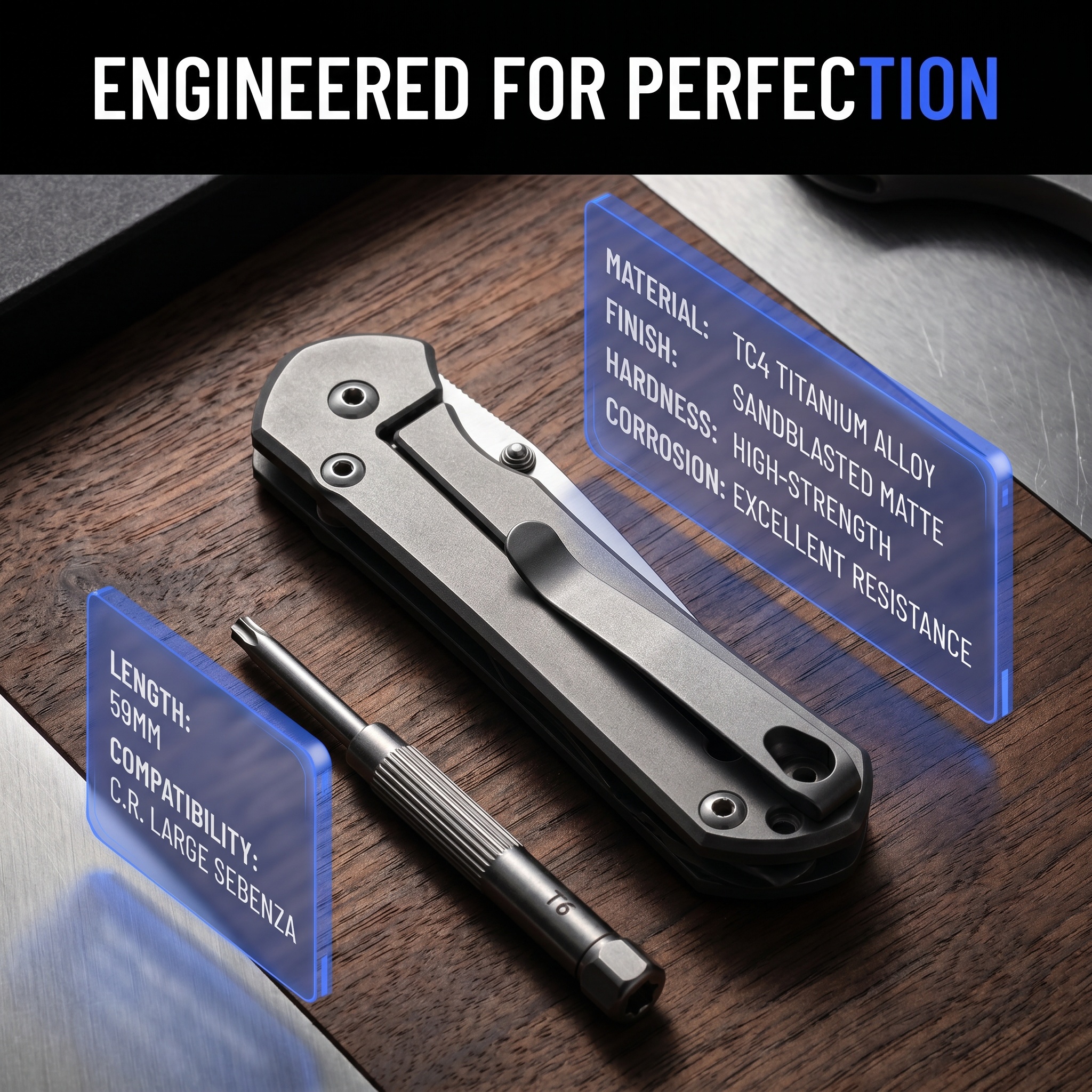 TC4 Titanium Pocket Clip For C – Edc Carry Pocket Knife Bewertung und Preis