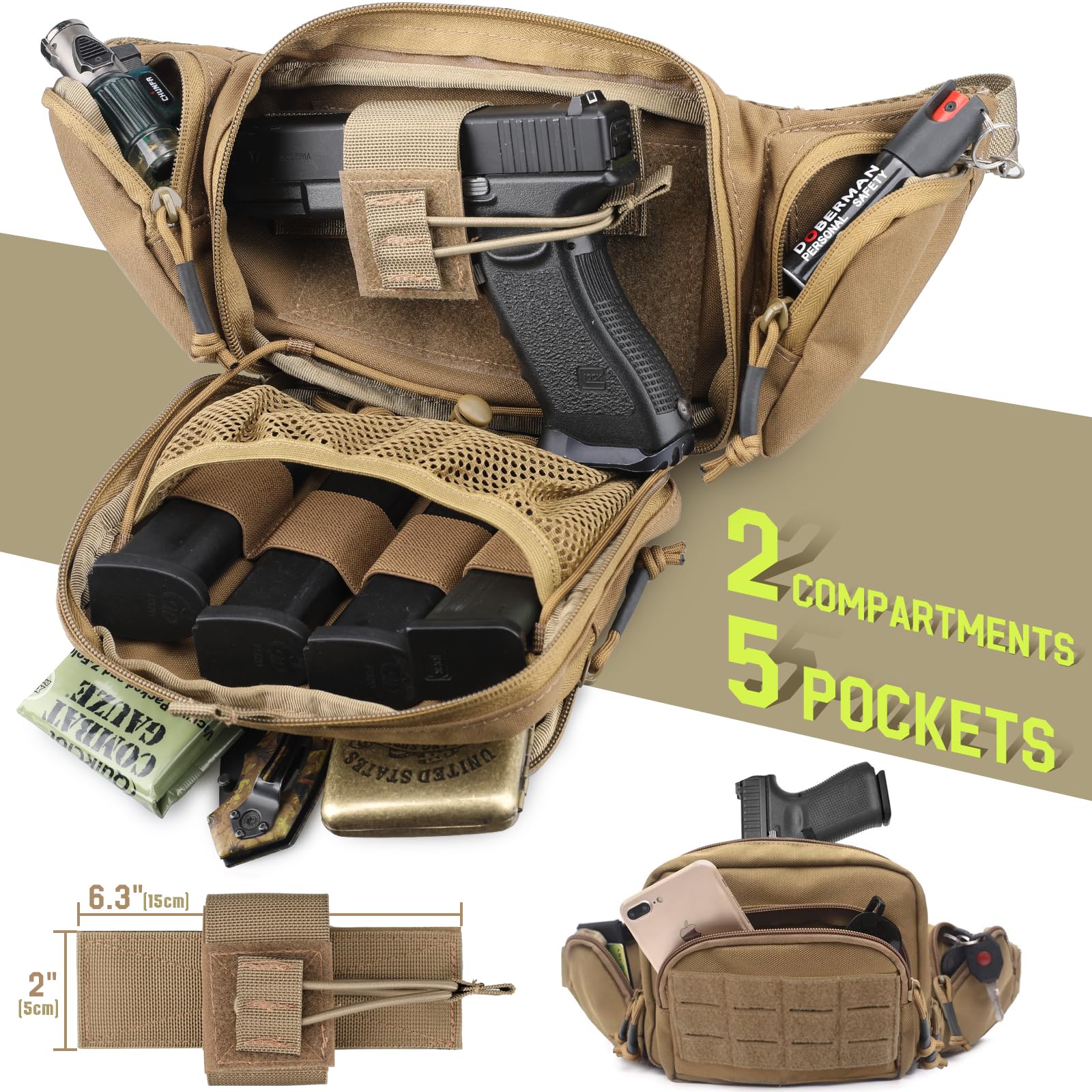 Tactical Concealed Carry Fanny – Edc Concealed Carry Holster Bewertung und Preis