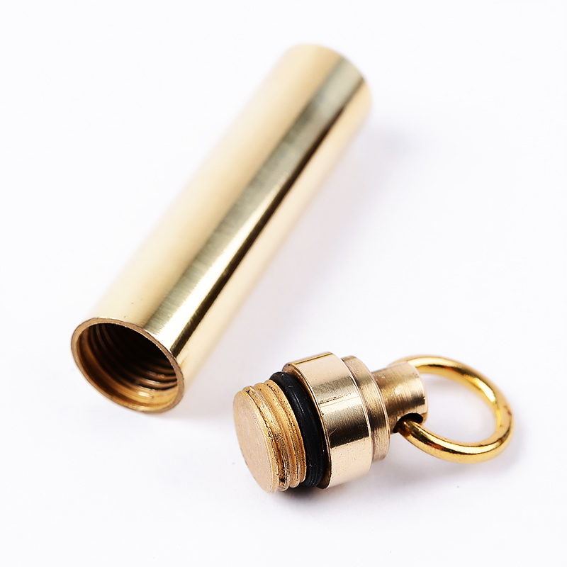 1 PC Solid Brass Waterproof Pi – Pill Fob Capsule Bewertung und Preis