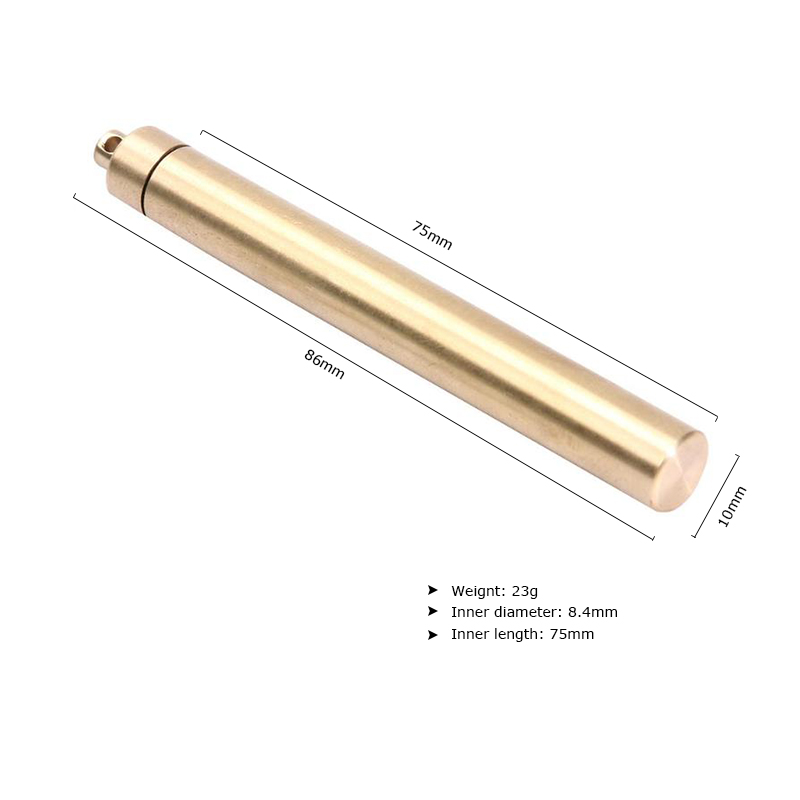 Brass Airtight Watertight Stor – Pill Fob Capsule Bewertung und Preis