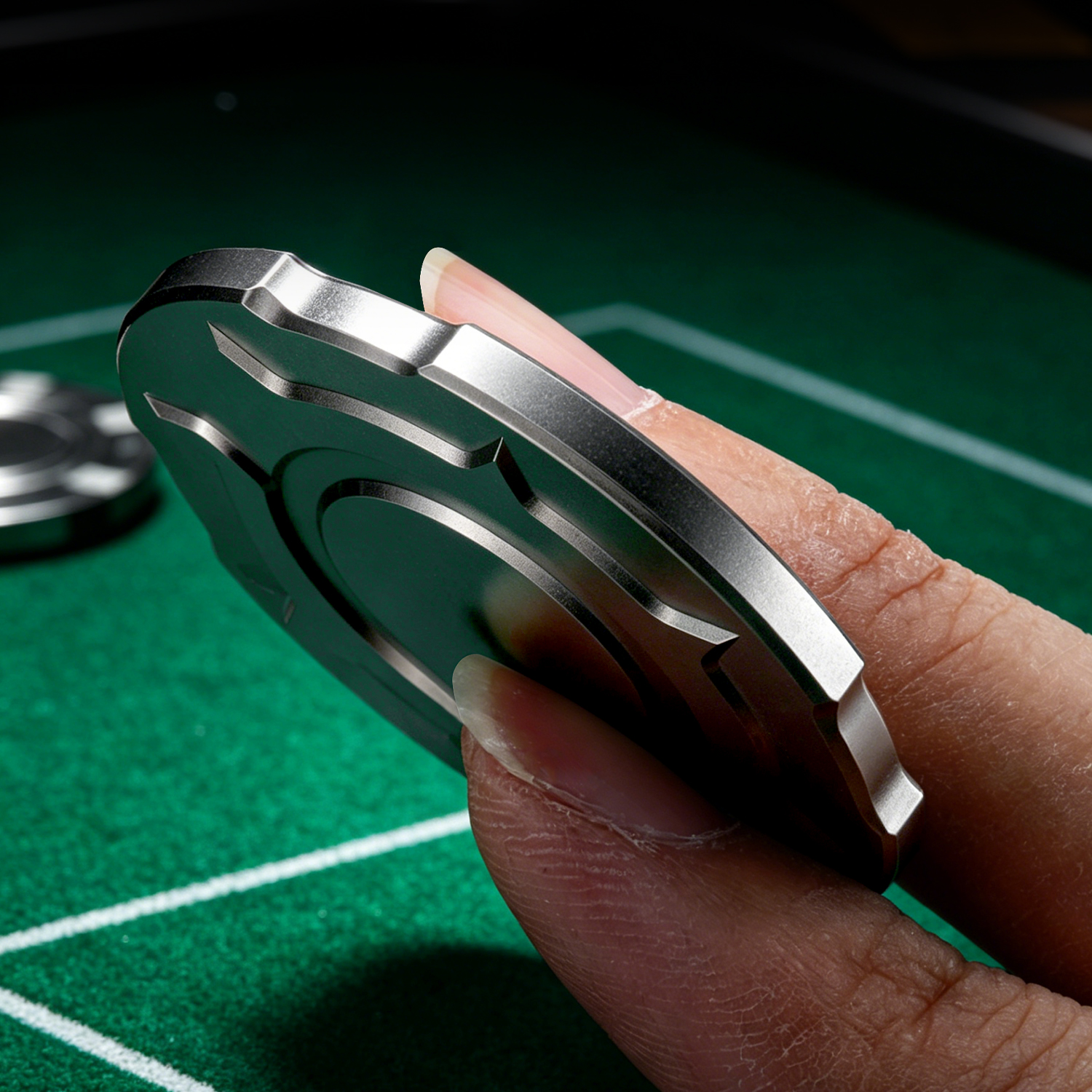 Titanium Alloy Poker Chip Fidg – Edc Carry Coins Bewertung und Preis